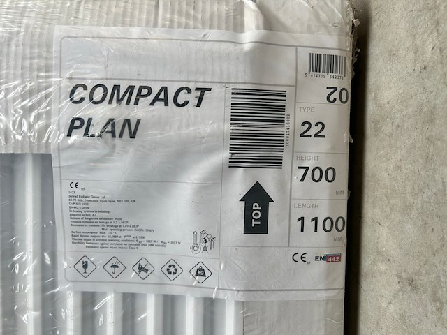 Radiator t22 1100x700 mm, stelrad - afbeelding 2 van  3