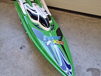 Radiografisch bestuurbare speedboot, darter king, mosquito craft-757, groen - afbeelding 5 van  12