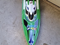 Radiografisch bestuurbare speedboot, darter king, mosquito craft-757, groen - afbeelding 6 van  12