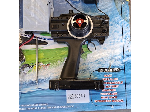 Radiografisch bestuurbare speedboot, darter king, mosquito craft-757, groen - afbeelding 12 van  12