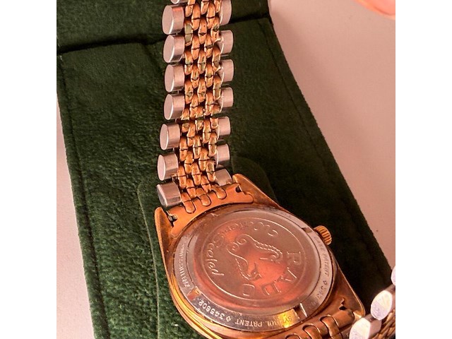 Rado automatic golden horse 14kt goldfilled horloge - afbeelding 8 van  9