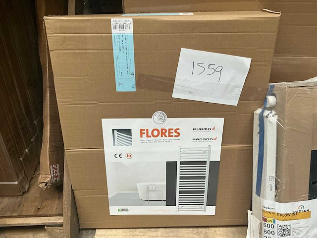 Radson flores designradiator 50x55cm - afbeelding 1 van  2