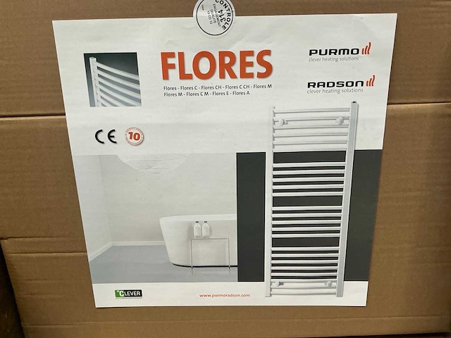 Radson flores designradiator 50x55cm - afbeelding 2 van  2