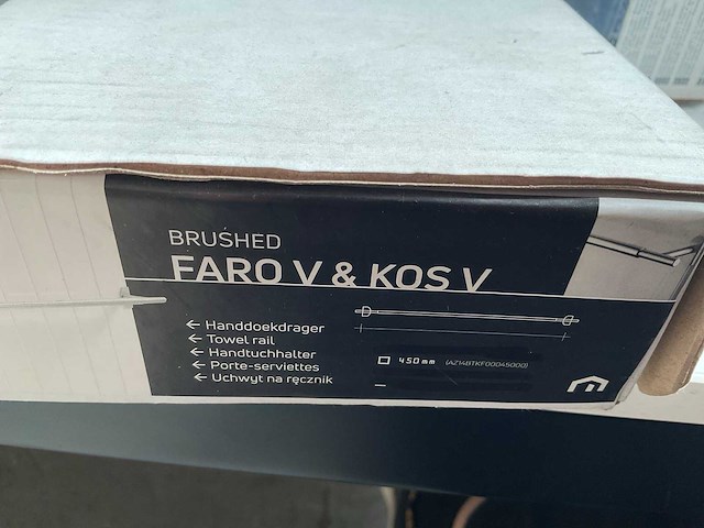 Radson handdoekdrager tbv kos/faro rvs 45cm - afbeelding 2 van  2
