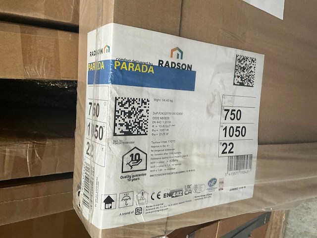 Radson parada radiator 105x75cm - afbeelding 2 van  3