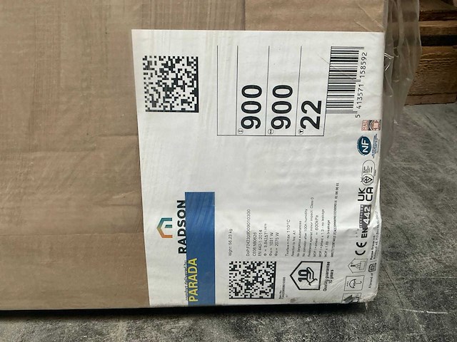 Radson parada radiator 90x90cm - afbeelding 2 van  2