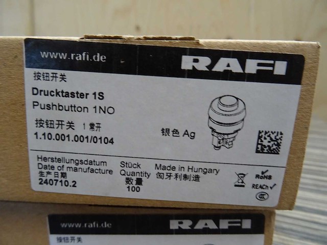 Rafi - 1.10.001.001/0104 - drukknop (200x) - afbeelding 2 van  3
