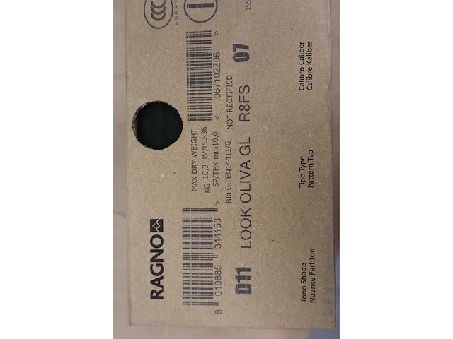 Ragno - look oliva glossy r8fs - keramische wandtegel (36x) - afbeelding 7 van  7