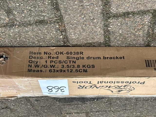Ragnor single drum bracket overige garage inventaris - afbeelding 2 van  2