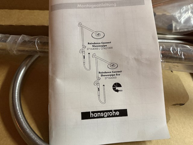 Raindance s showerpipe 240 1jet ecosmart met thermostaat hansgrohe, 27166000 - afbeelding 3 van  7