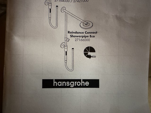 Raindance s showerpipe 240 1jet ecosmart met thermostaat hansgrohe, 27166000 - afbeelding 5 van  7