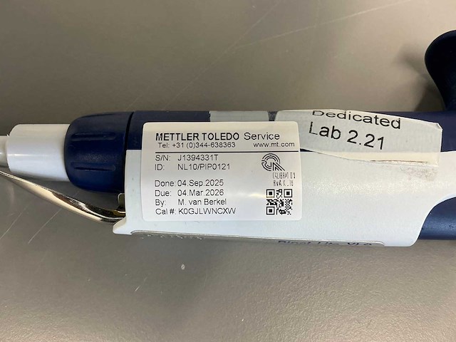 Rainin pipette-lite xls pipette rfid (12x) - afbeelding 4 van  6