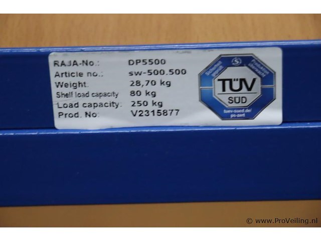 Raja etagewagen dp5500 sw-500.500 - afbeelding 6 van  7
