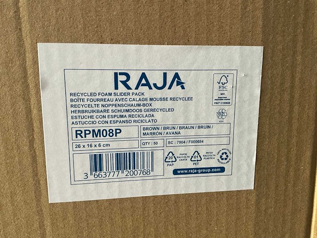 Raja rpm08p verzenddoos (350x) - afbeelding 7 van  7
