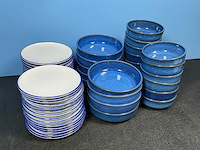 Rak porcelein / g. benedikt serviesset 74-delig - afbeelding 1 van  12