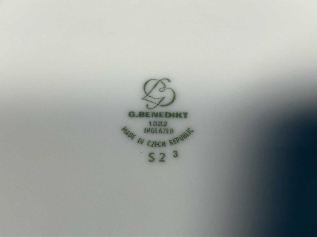 Rak porcelein / g. benedikt serviesset 74-delig - afbeelding 9 van  12