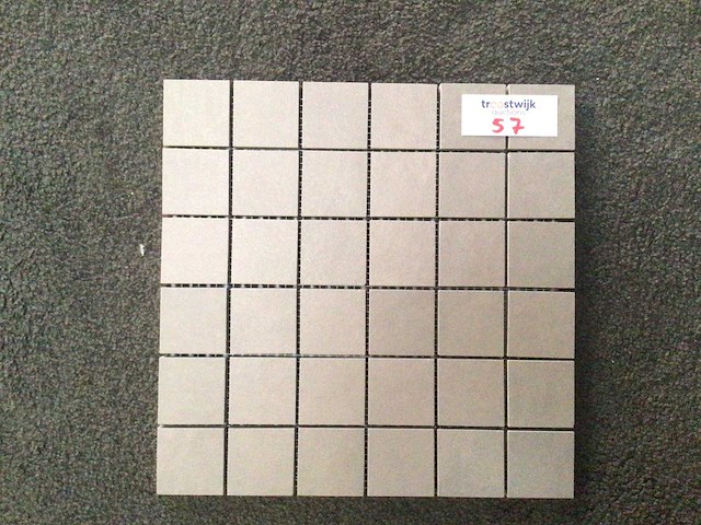 Rako extra brown grey mat mozaïektegel 30x30 cm 20,51 m² - afbeelding 1 van  4