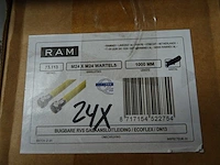 Ram - m24 x m24 wartels - buigbare rvs gasaansluitleiding 1000mm (24x) - afbeelding 2 van  2