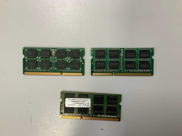 Ram 24gb(3x 8gb) 1866/1600mhz ddr3 so-dimm sticks - afbeelding 2 van  2