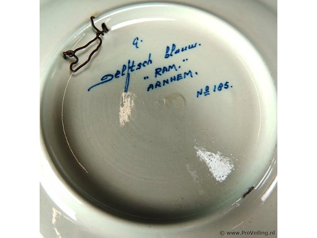 Ram arnhem porseleinen herdenkingsbord - afbeelding 5 van  5