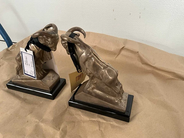 Ram decoratie boeksteun (2x) - afbeelding 1 van  4