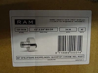 Raminex - quickstop 1/2" x 3/4" - afsluitbare s-koppeling (33x) - afbeelding 3 van  3