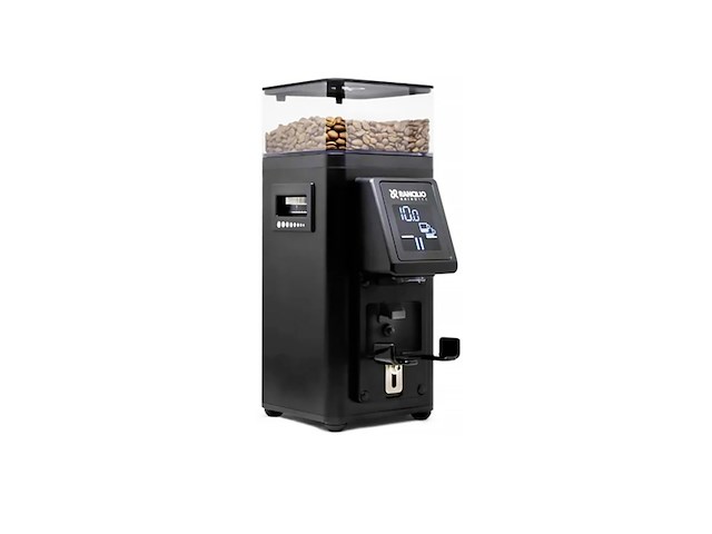 Rancilio stile koffiemolen 58 mm maalschijven matzwart - afbeelding 1 van  4