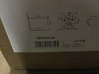 Randloos hangtoilet, aloni, eco5514.01, wit - afbeelding 2 van  3