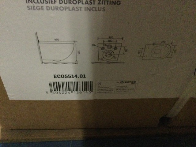Randloos hangtoilet, aloni, eco5514.01, wit - afbeelding 2 van  3