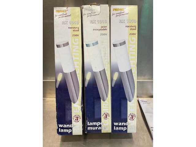 Ranex buitenverlichting rvs (3x) - afbeelding 3 van  4