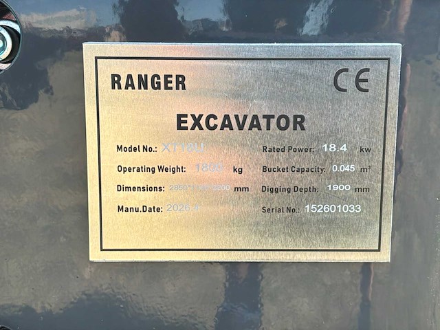 Ranger - 2026 - xt-18u - minigraafmachine - afbeelding 15 van  39