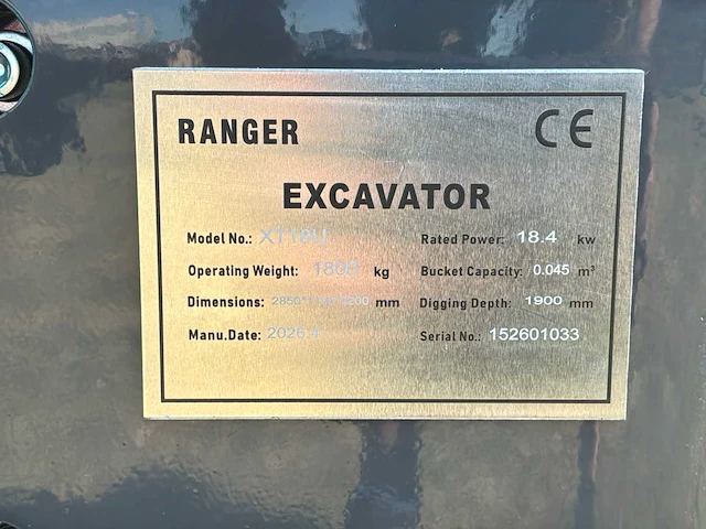 Ranger - 2026 - xt-18u - minigraafmachine - afbeelding 17 van  39