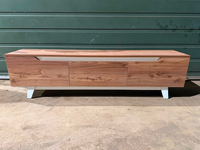 Rani - tv meubel - wit/okkernoot 180 cm - afbeelding 2 van  10