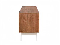 Rani - tv meubel - wit/okkernoot 180 cm - afbeelding 6 van  10