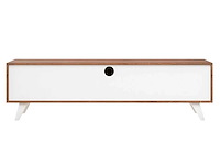 Rani - tv meubel - wit/okkernoot 180 cm - afbeelding 7 van  10
