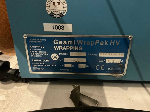 Ranpak wrappak hv sw5004 dispenser - afbeelding 6 van  6