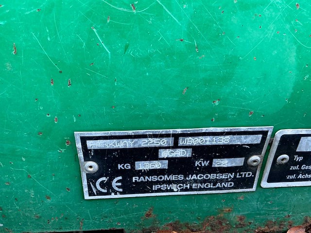 Ransomes parkway 2250 4x4 kooimaaier – 3 × magna 250 – 6-messig – 2,14 m - afbeelding 22 van  35