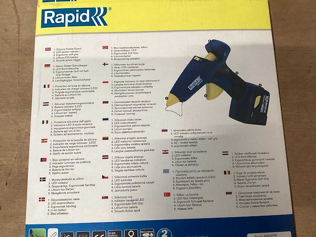 Rapid bgx300 lijmpistool, met oplaadbare accu - afbeelding 3 van  3