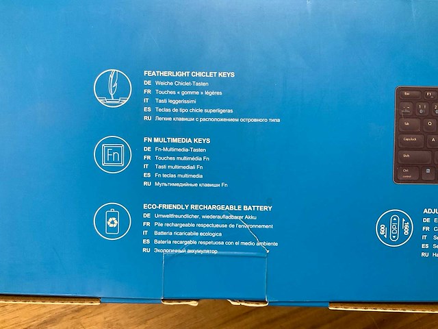 Rapoo 9700m draadloos toetsenbord en muis - afbeelding 4 van  5