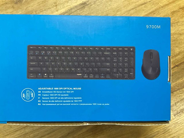 Rapoo 9700m draadloos toetsenbord en muis - afbeelding 5 van  5