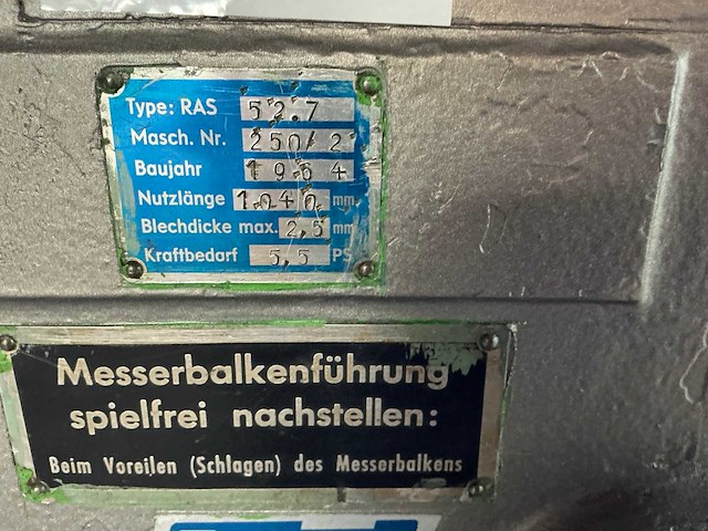 Ras - 1964 - 52.7 - guillotineschaar - afbeelding 6 van  9