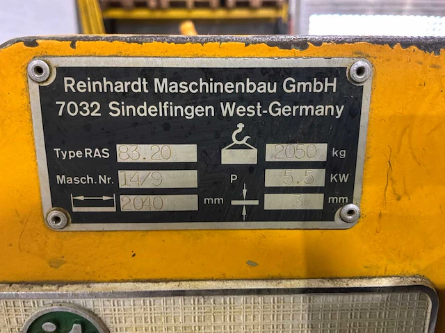 Ras - 83.20, 2040x3mm - overige plaatbewerkingsmachines - afbeelding 8 van  9