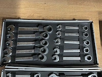 Ratelring-/steeksleutelset - afbeelding 2 van  3