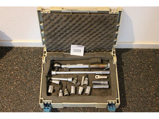 Ratelset gedore incompleet, incl. momentsleutel in kunststoffen koffer. - afbeelding 1 van  1