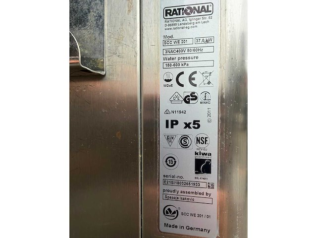 Rational - scc we201 self cooking center - combisteamer - afbeelding 5 van  5