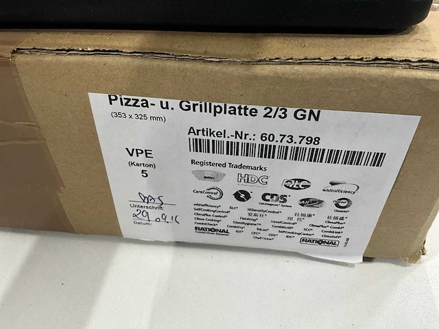 Rational 2/3 gn pizza/ grillplaten (4x) - afbeelding 8 van  8