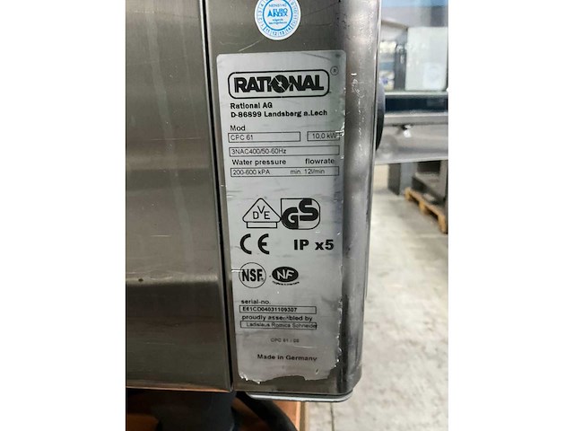 Rational cpc 61 e combisteamer - afbeelding 8 van  8