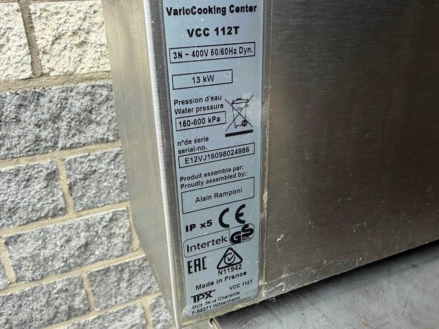 Rational / frima - 2016 - vcc 12 vario cooking center multificiency - bak- en grillapparaat - afbeelding 10 van  10