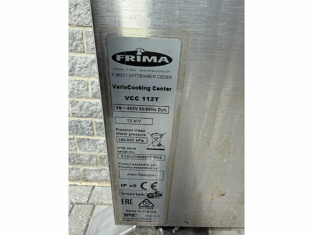 Rational / frima - 2016 - vcc112t vario cooking systeem - bak- en grillapparaat - afbeelding 8 van  8