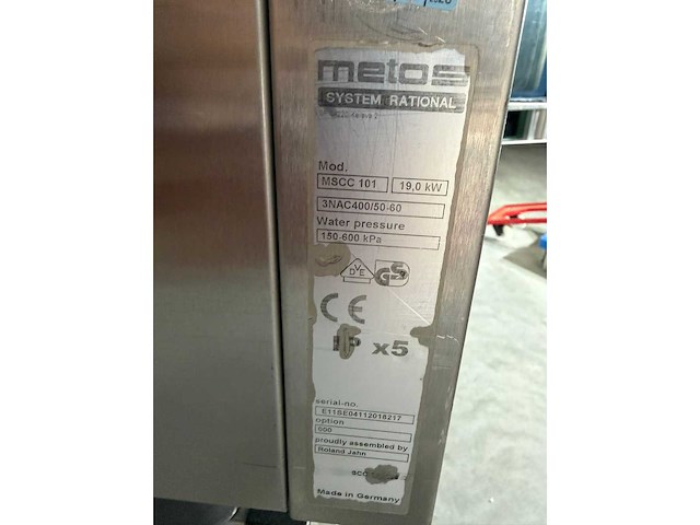 Rational / metos - scc self cooking center - combisteamer - afbeelding 5 van  5